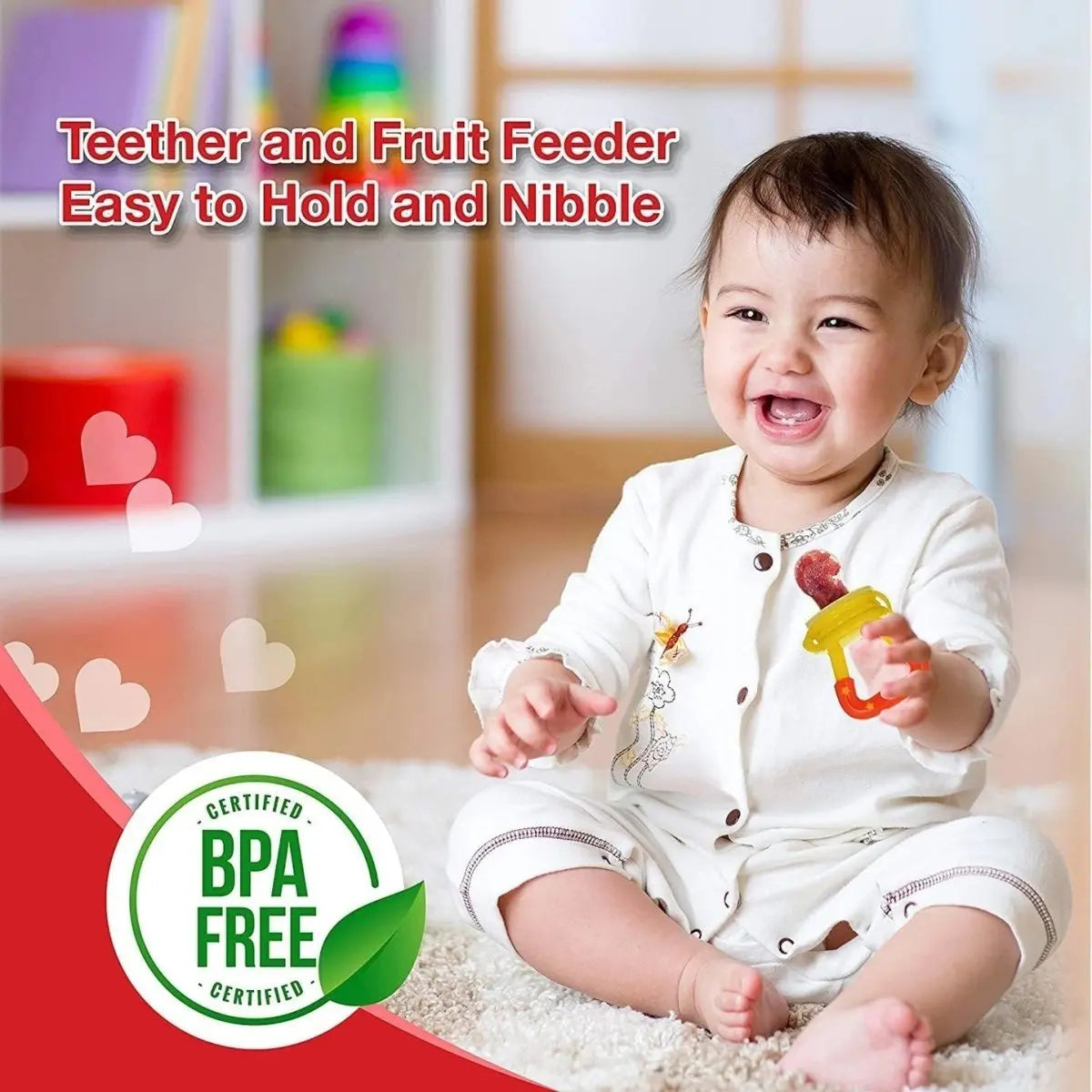 BPA - Free Silicone Fruit Pacifiers For Baby (Pack of 2) - CrazySuperStore