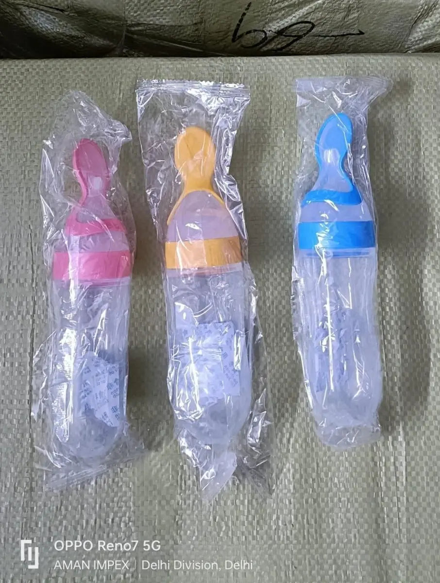 Premium Baby Food Squeeze Feeder Spoon - CrazySuperStore
