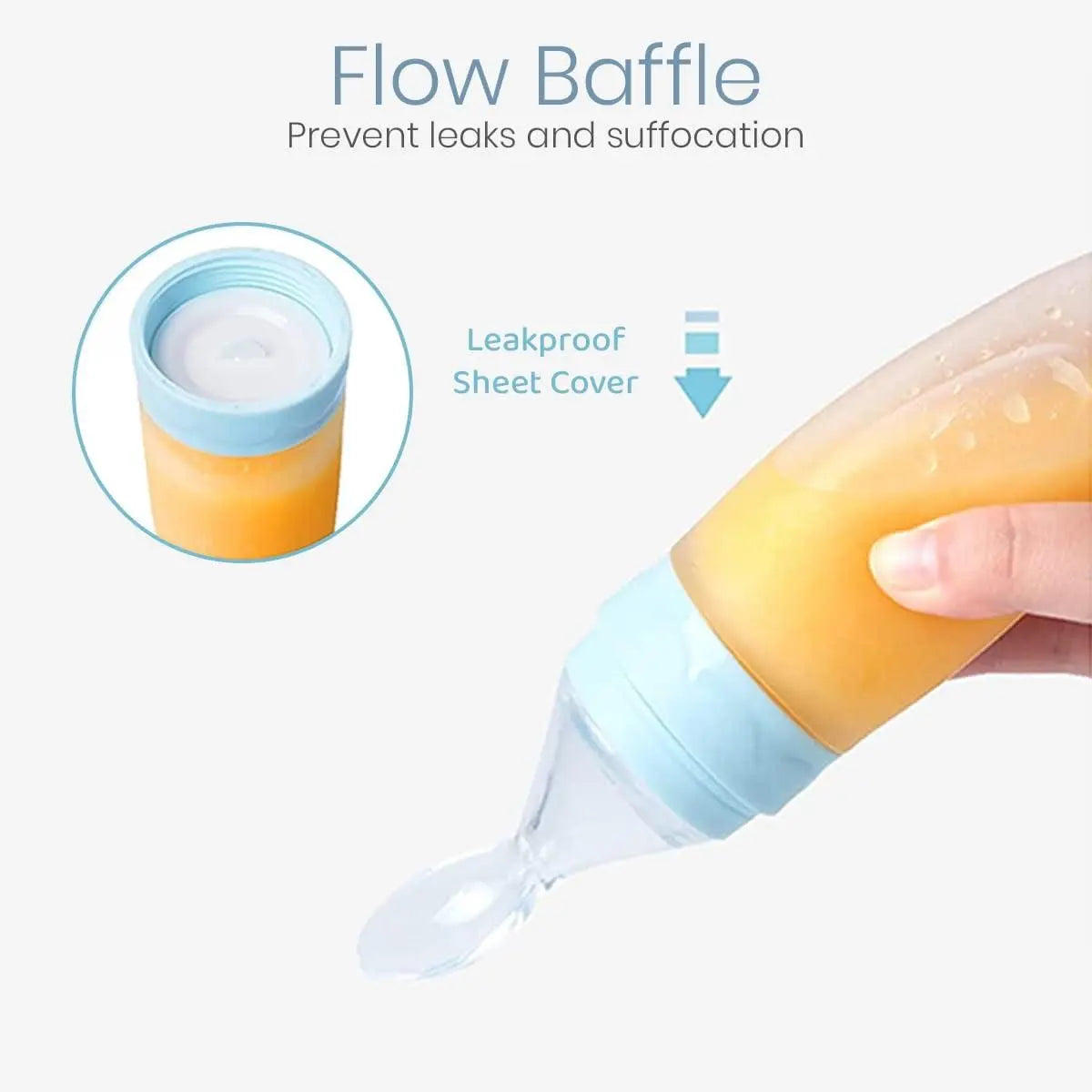 Premium Baby Food Squeeze Feeder Spoon - CrazySuperStore