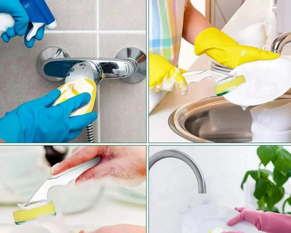 Refillable Liquid Sponge & Brush Set - CrazySuperStore