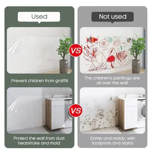 Self- Adhesive Transparent Electrostatic Wall Protection Film Buy 1 Get 1 Free uqxnky-p8