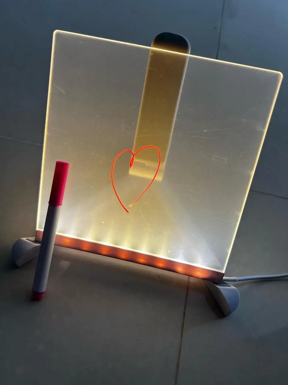 3D LED Light Glass Acrylic Writing pad uqxnky-p8