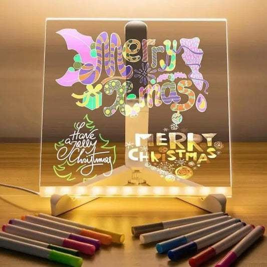 3D LED Light Glass Acrylic Writing pad uqxnky-p8