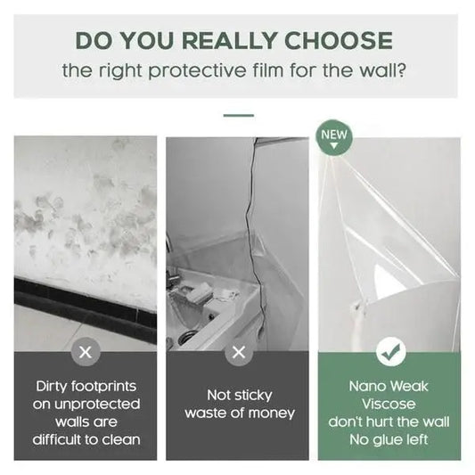 Self- Adhesive Transparent Electrostatic Wall Protection Film Buy 1 Get 1 Free uqxnky-p8