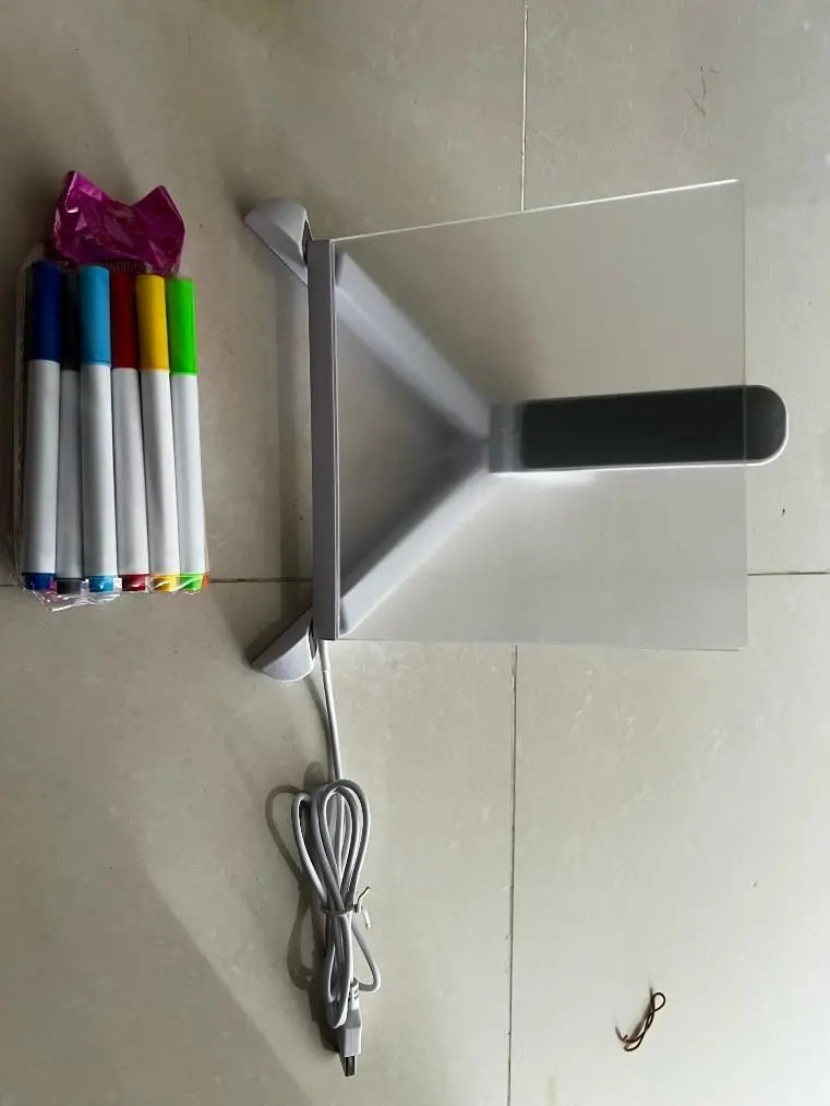 3D LED Light Glass Acrylic Writing pad uqxnky-p8