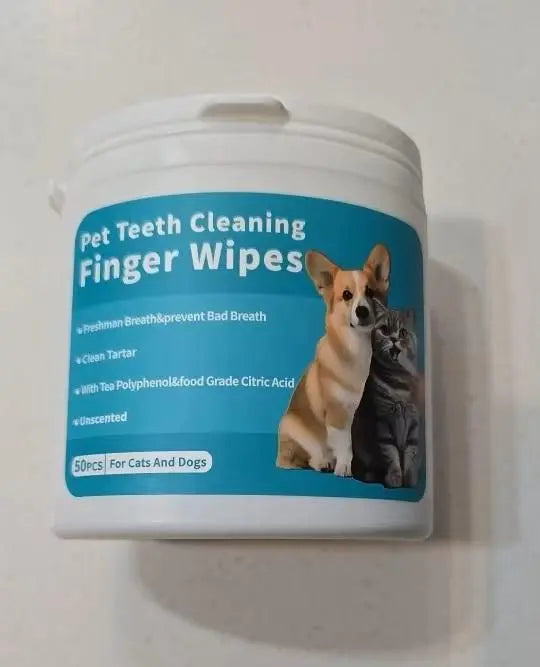 Disposable Dental Finger Wipes For Pets - CrazySuperStore