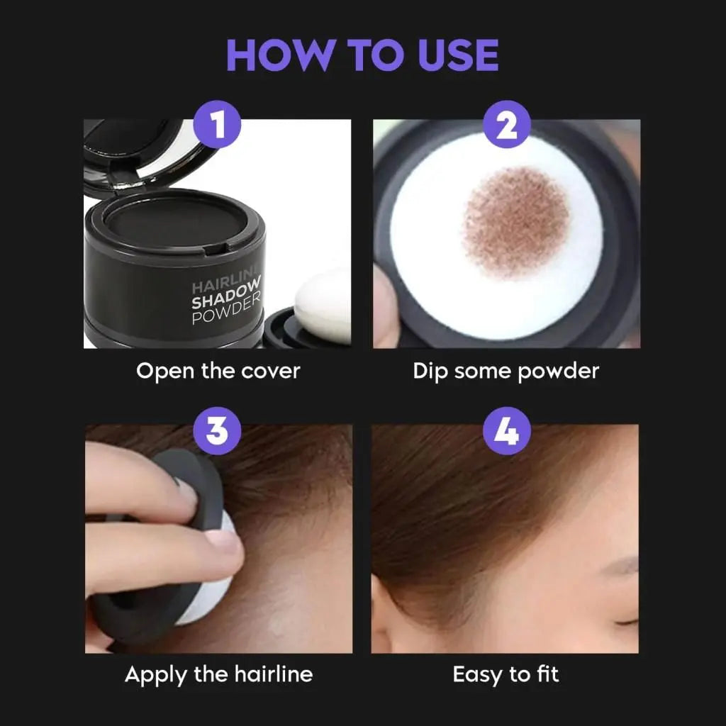 Hairline Black Powder Mini Portable - CrazySuperStore