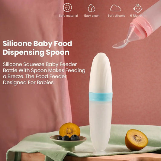 Premium Baby Food Squeeze Feeder Spoon - CrazySuperStore